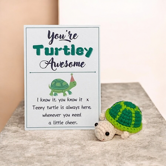 Handmade You Are Turtley Awesome Teeny Turtle